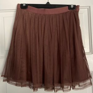 Jack by BB Dakota Brown Tulle Skirt - Size 6